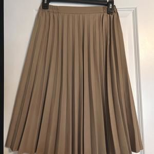 Earth, Music and Ecology Japan Khaki Tan Pleated Skirt